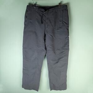 The North Face Men's Black Convertible Hiking Pants Shorts Size XL Outdoor Belt